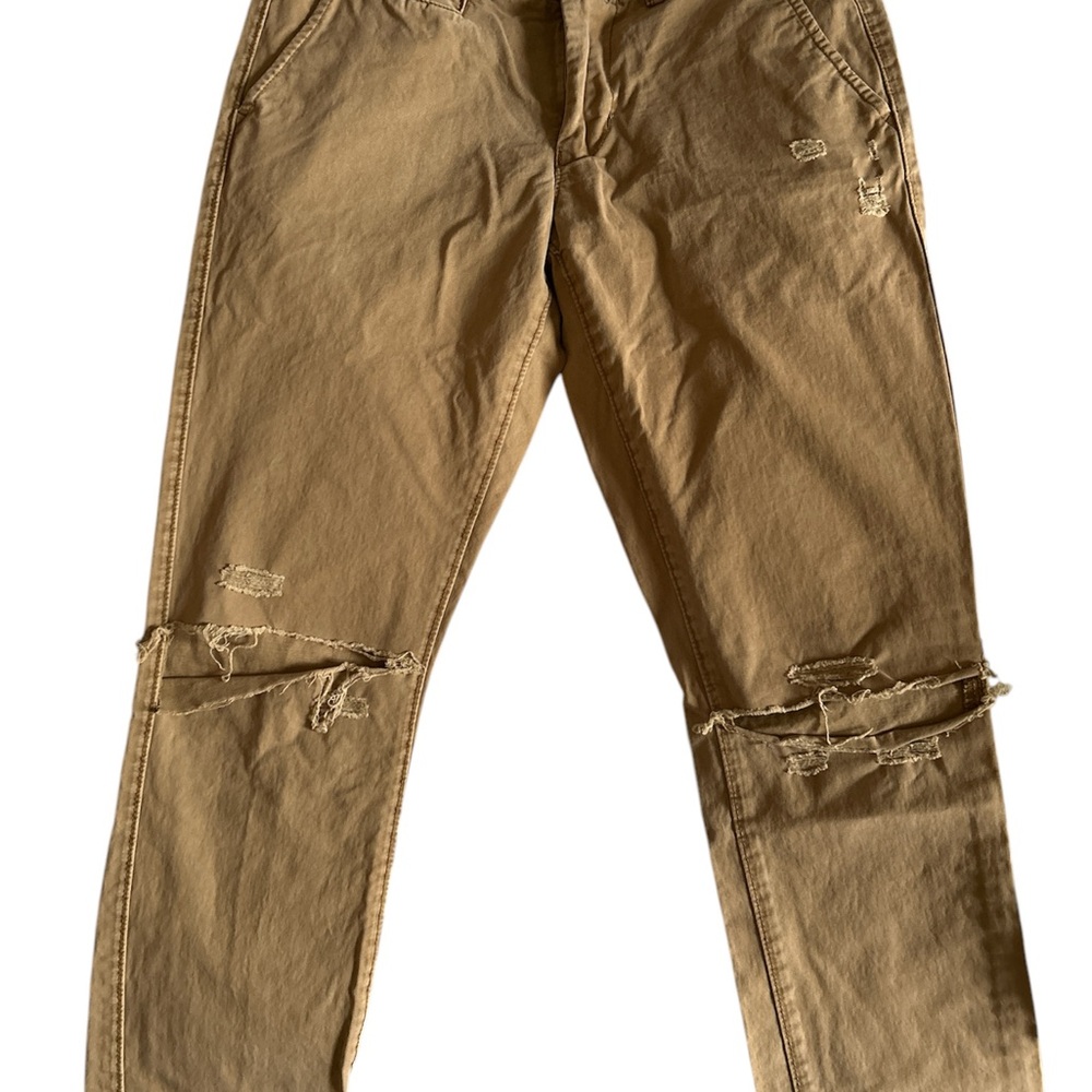 Men's Aeropostale Tan Distressed Pants